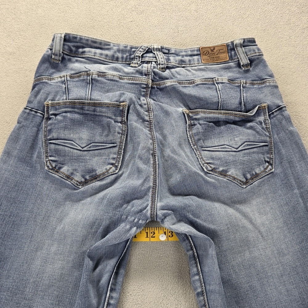 Diesel Jeans Womens Blue High Waist Bootcut Flare Medium Wash Stretch Fits 24x32 - Picture 16 of 16